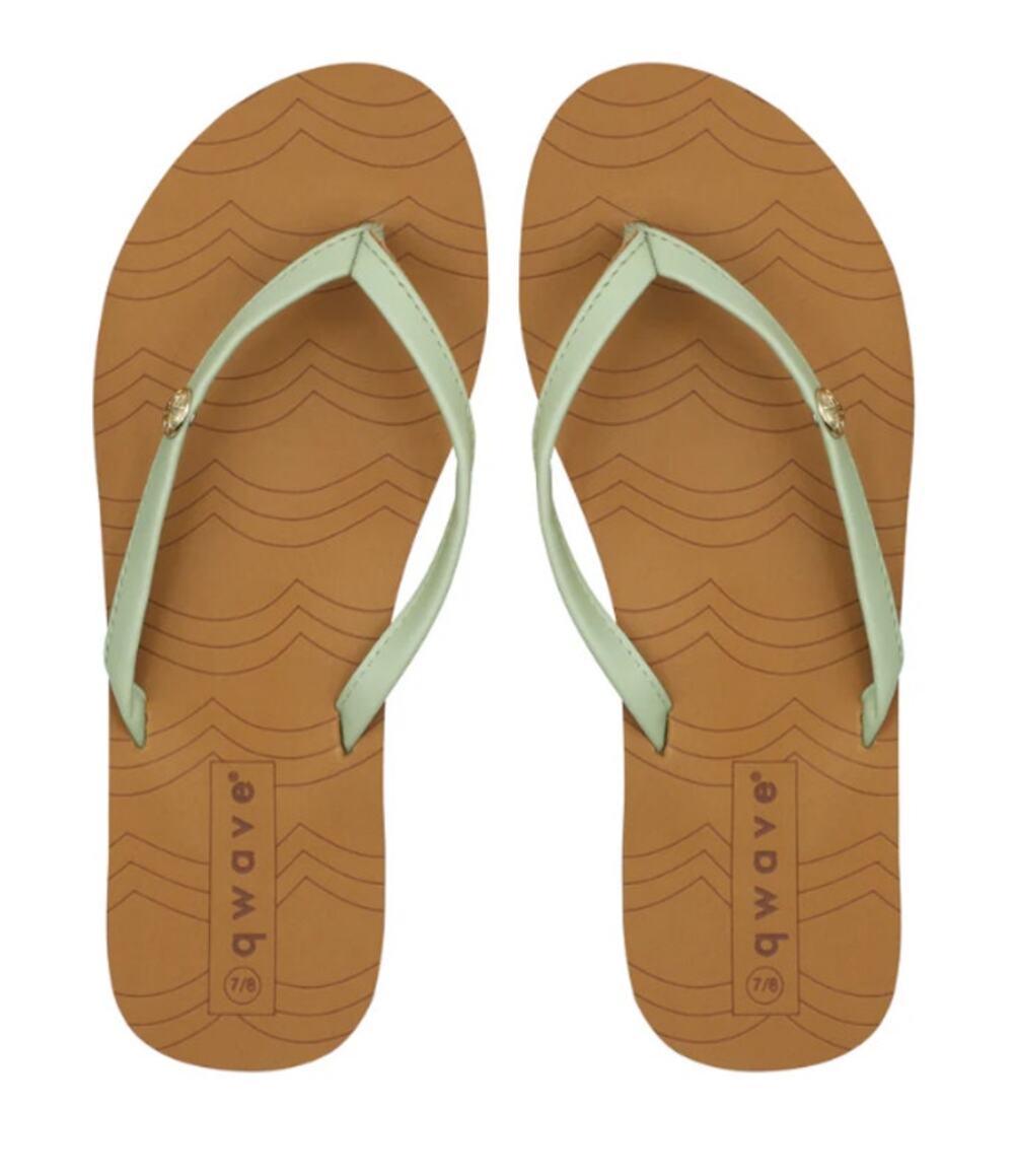 Qwave Ladies' Medallion Sandals, Sage, Size 10/11